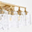 Quorum Eldorado 4Lt Vanity, Aged Brass