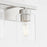 Quorum Carter 2Lt Vanity, Satin Nickel/Clear