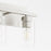 Quorum Carter 3Lt Vanity, Satin Nickel/Clear