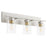Quorum Carter 3Lt Vanity, Satin Nickel/Clear
