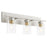 Quorum Carter 3Lt Vanity, Satin Nickel/Clear