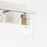 Quorum Carter 3Lt Vanity, Satin Nickel/Clear