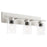 Quorum Carter 3Lt Vanity, Satin Nickel/Clear