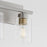 Quorum Carter 4Lt Vanity, Satin Nickel/Clear