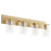 Quorum Carter 4Lt Vanity, Aged Brass/Clear