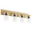 Quorum Carter 4Lt Vanity, Aged Brass/Clear
