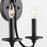 Quorum Maryse 2 Light Wall Mount, Matte Black