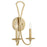 Quorum Maryse 2Lt Wall Mount, Aged Brass