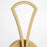Quorum Maryse 2Lt Wall Mount, Aged Brass