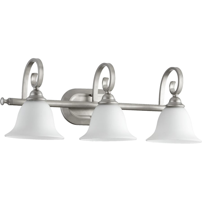 Quorum Celesta 3 Light Vanity Light, Classic Nickel