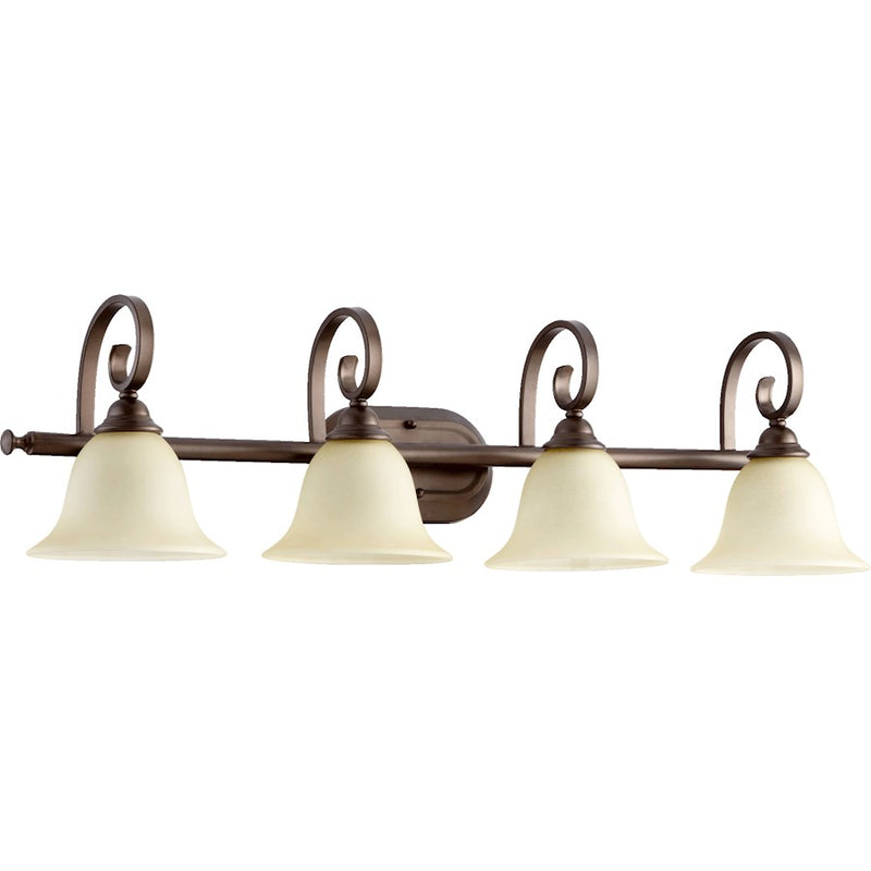 Quorum Celesta 4 Light Vanity Light, Oiled Bronze