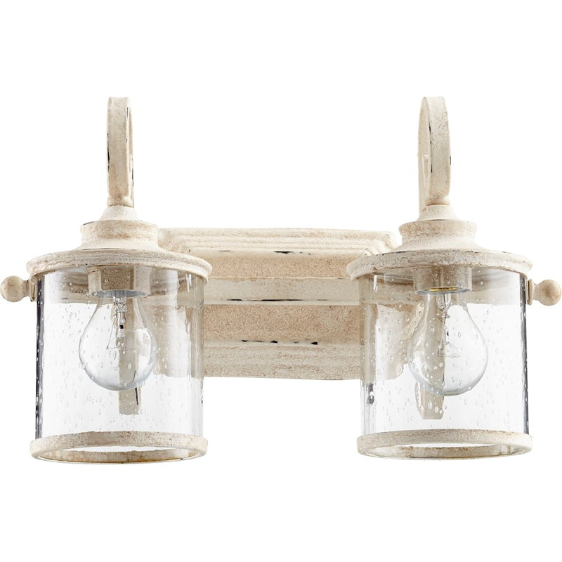 Quorum San Miguel 2 Light 17.5' Vanity, Persian White