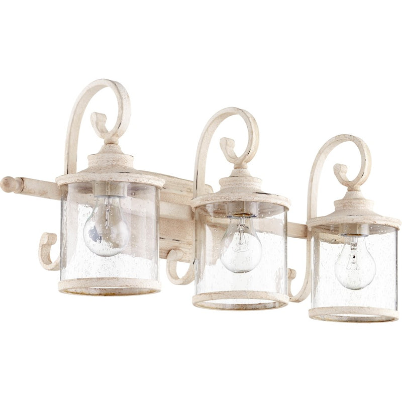 Quorum San Miguel 3 Light 26.75' Vanity, Persian White