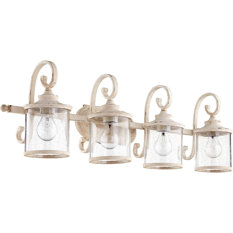 Quorum San Miguel 4 Light 36' Vanity, Persian White