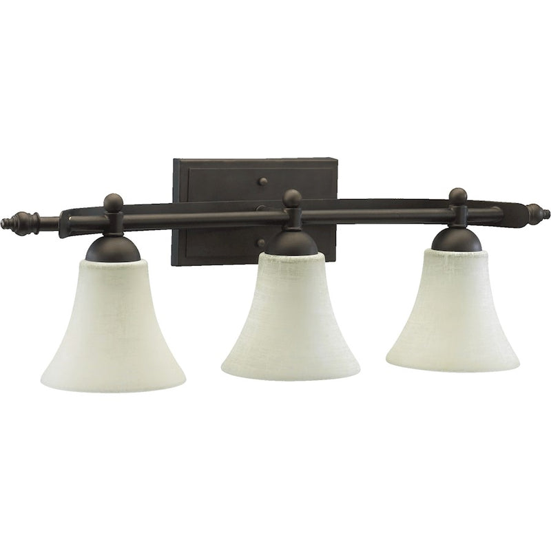 Quorum Aspen 3 Light Vanity Light, Oiled Bronze