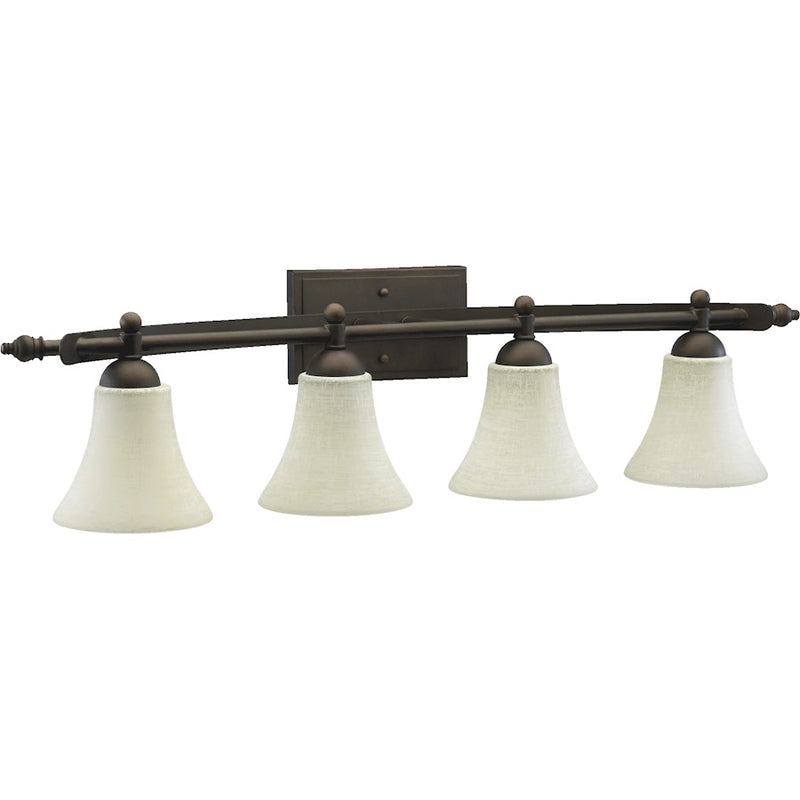 Quorum Aspen 4 Light Vanity Light, Oiled Bronze
