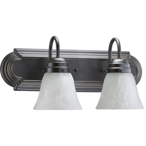 Quorum 2 Light Vanity Light, Old World