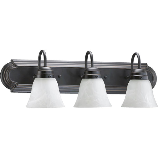 Quorum 3 Light Vanity Light, Old World