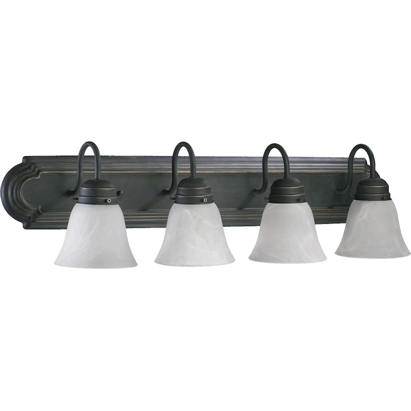 Quorum 4 Light Vanity Light, Old World