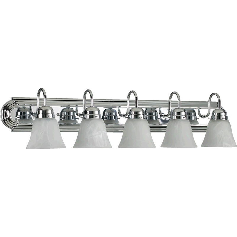 Quorum 5 Light Vanity Light, Chrome
