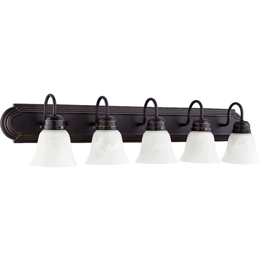 Quorum 5 Light Vanity Light, Old World