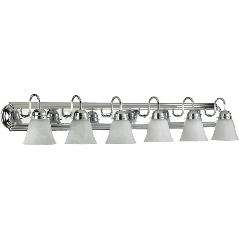 Quorum 6 Light Vanity Light, Chrome