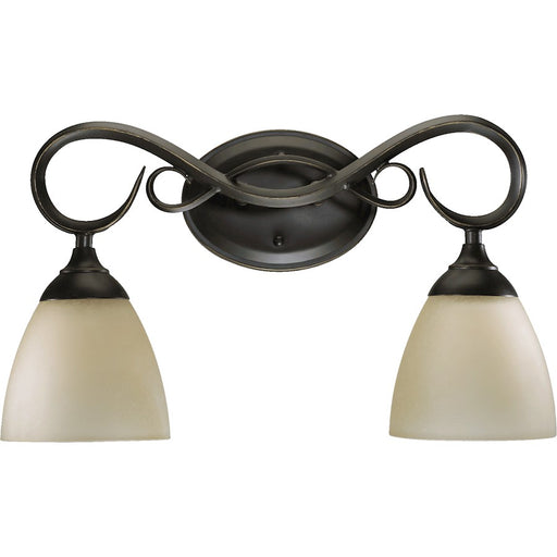 Quorum Powell 2 Light Vanity Light, Old World