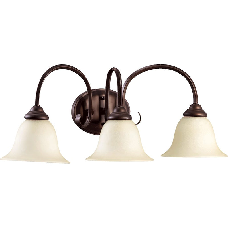 Quorum Spencer 3 Light Vanity Light, Oiled Bronze