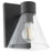 Quorum Beldar 1Lt Wall Mount, Matte Black/Clear Glass/Clear