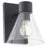 Quorum Beldar 1Lt Wall Mount, Matte Black/Clear Glass/Clear