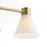 Quorum Beldar 1Lt Wall Mount, Aged Brass/Gloss Opal/Opal