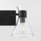 Quorum Beldar 2Lt Vanity, Matte Black/Clear Glass/Clear