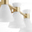 Quorum Beldar 3Lt Vanity, Aged Brass/Gloss Opal/Opal