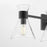 Quorum Beldar 4Lt Vanity, Matte Black/Clear Glass/Clear