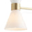 Quorum Beldar 4Lt Vanity, Aged Brass/Gloss Opal/Opal