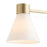 Quorum Beldar 4Lt Vanity, Aged Brass/Gloss Opal/Opal
