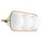 Quorum Belmont 3 Light Vanity, Aged Brass/Satin Opal