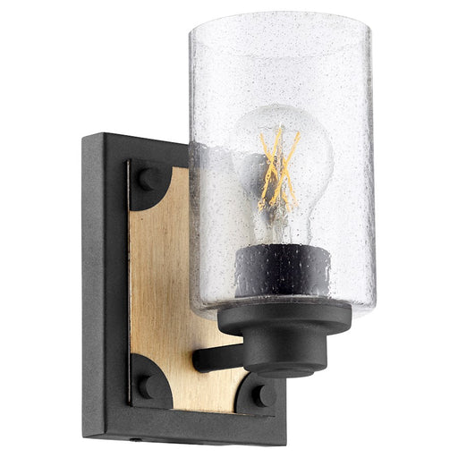 Quorum 1 Light Corner Brkt Wall Mount, Noir/Driftwood