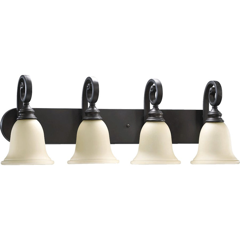 Quorum Bryant 4 Light Vanity Light, Oiled Bronze