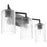 Quorum Merrick 3 Light Vanity, Matte Black