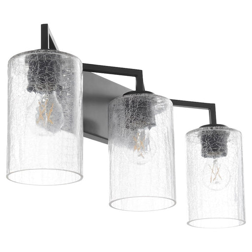 Quorum Merrick 3 Light Vanity, Matte Black
