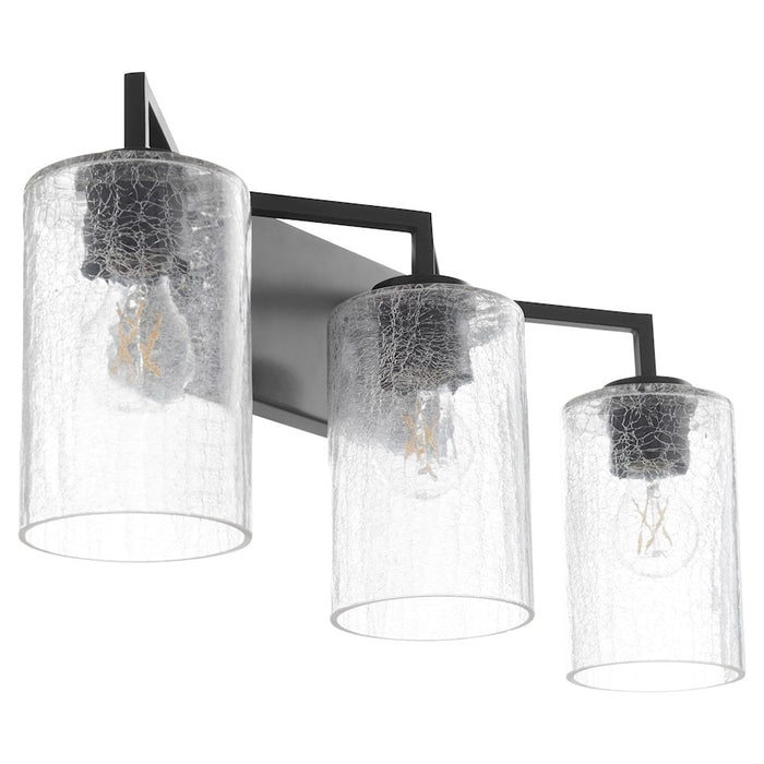 Quorum Merrick 3 Light Vanity, Matte Black