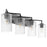 Quorum Merrick 4 Light Vanity, Matte Black