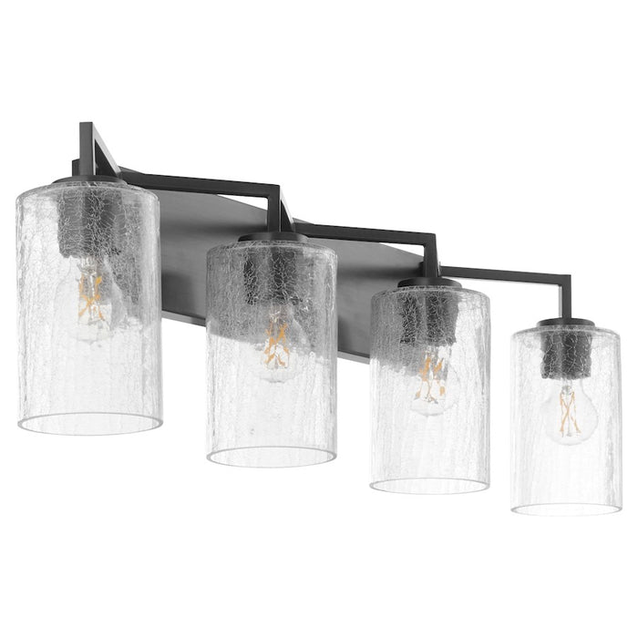 Quorum Merrick 4 Light Vanity, Matte Black