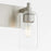 Quorum Fallstaff 2Lt Vanity, Satin Nickel/Clear