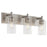 Quorum Fallstaff 3Lt Vanity, Satin Nickel/Clear