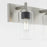 Quorum Fallstaff 3Lt Vanity, Satin Nickel/Clear