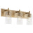 Quorum Fallstaff 3Lt Vanity, Aged Brass/Clear