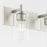 Quorum Fallstaff 4Lt Vanity, Satin Nickel/Clear