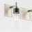 Quorum Fallstaff 4Lt Vanity, Satin Nickel/Clear